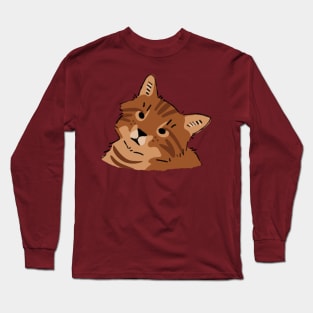 Chubby Brown Tabby Cat Long Sleeve T-Shirt
